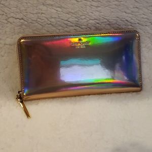 Kate Spade Rose Gold Holograohic Wallet